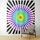 Hypnotische Blume Wandteppich (Beispiel)