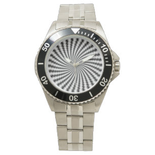hypnotische Discspirale Armbanduhr