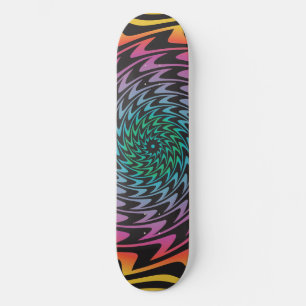 HYPNOTISCHE DISK Mesmerisieren Hot Neon Zig Zag Sp Skateboard