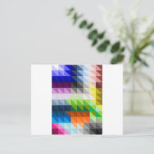 Hypnotische Dreiecke Postkarte (Stehend Vorderseite)