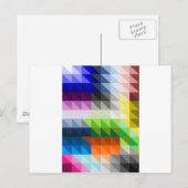 Hypnotische Dreiecke Postkarte (Vorne/Hinten)