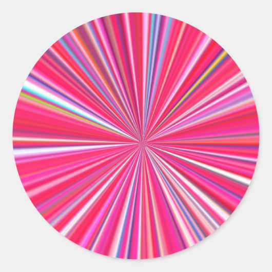hypnotische Farben Runder Aufkleber (Vorderseite)