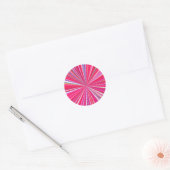 hypnotische Farben Runder Aufkleber (Umschlag)