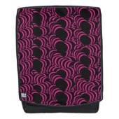 Hypnotische farbenfrohe Pink-Tunnel-Wirbel Rucksack (Vorderseite)