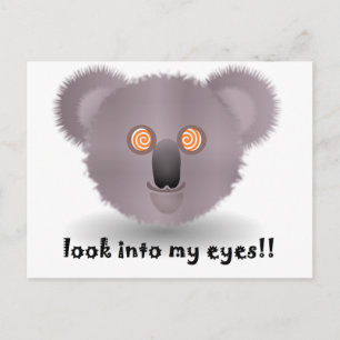 hypnotische Koala Postkarte