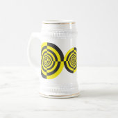 Hypnotische Kreise Bierglas (Vorderseite Links)