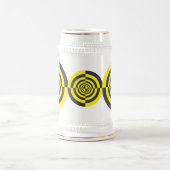 Hypnotische Kreise Bierglas (Mittel)