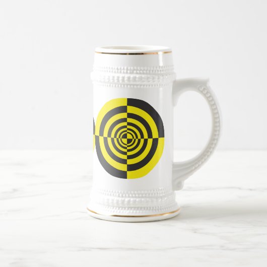 Hypnotische Kreise Bierglas (Rechts)