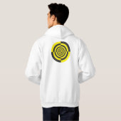 Hypnotische Kreise Hoodie (Schwarz voll)