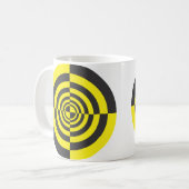 Hypnotische Kreise Kaffeetasse (Vorderseite Links)