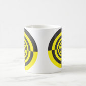 Hypnotische Kreise Kaffeetasse (Mittel)