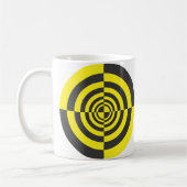 Hypnotische Kreise Kaffeetasse (Links)