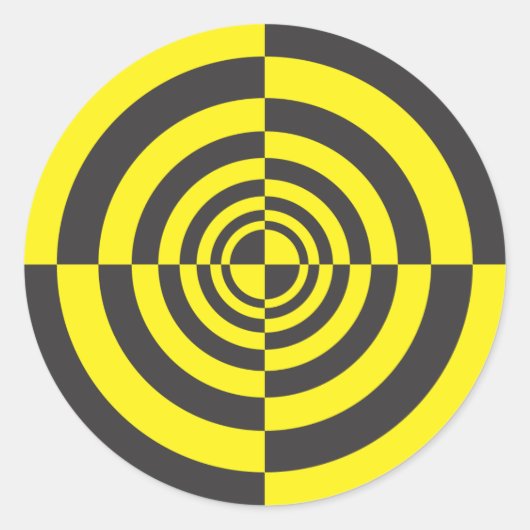 Hypnotische Kreise Runder Aufkleber (Vorderseite)