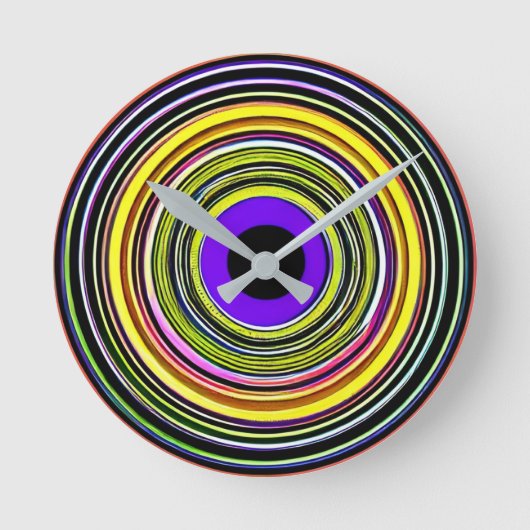 Hypnotische Kreise Uhr (Vorderseite)