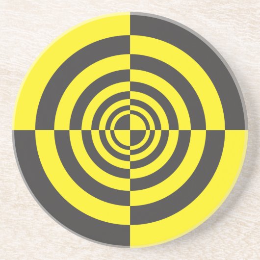 Hypnotische Kreise Untersetzer (Vorne)