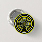 Hypnotische Kreisläufe 3 cm Runde Abzeichen Button (Vorne & Hinten)