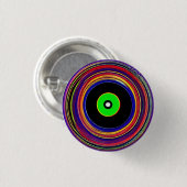Hypnotische Kreisläufe 3 cm Runde Abzeichen Button (Vorne & Hinten)