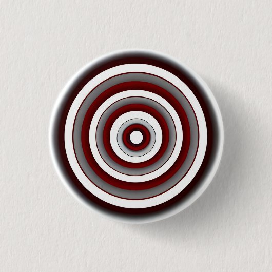 Hypnotische Kreisläufe 3 cm Runde Abzeichen Button (Vorderseite)