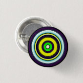 Hypnotische Kreisläufe 3 cm Runde Abzeichen Button (Vorne & Hinten)
