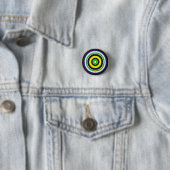 Hypnotische Kreisläufe 3 cm Runde Abzeichen Button (Beispiel)