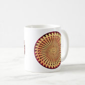 Hypnotische Lächelung Kaffeetasse (VorderseiteRechts)