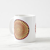 Hypnotische Lächelung Kaffeetasse (Vorderseite Links)