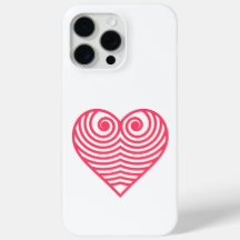 Hypnotische Liebe – Minimalistisches rotes konturi