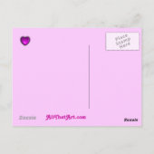 Hypnotische Liebe Postkarte (Rückseite)