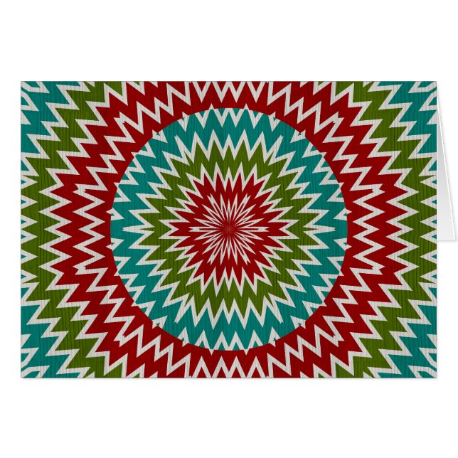 Hypnotische Mandalaik-Blume (Vorderseite (Horizontal))