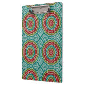 Hypnotische Mandalaik-Blume Klemmbrett (Links)