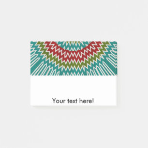 Hypnotische Mandalaik-Blume Post-it Klebezettel