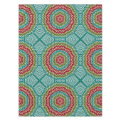 Hypnotische Mandalaik-Blume Tischdecke (Vorderseite)