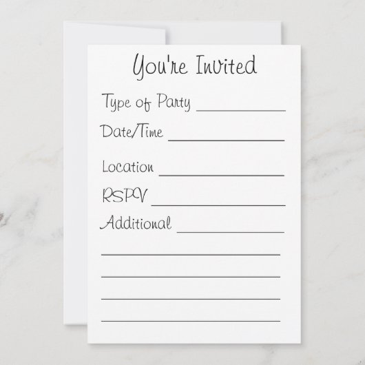 Hypnotische optische Illusion Einladung (Rückseite)