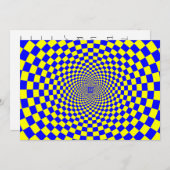 Hypnotische optische Illusion Einladung (Vorne/Hinten)