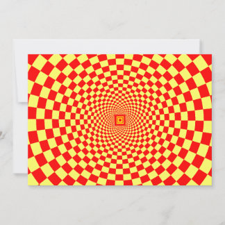 Hypnotische optische Illusion Einladung