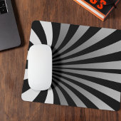 Hypnotische optische Illusion Kurven Mousepad