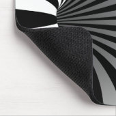 Hypnotische optische Illusion Kurven Mousepad (Ecke)