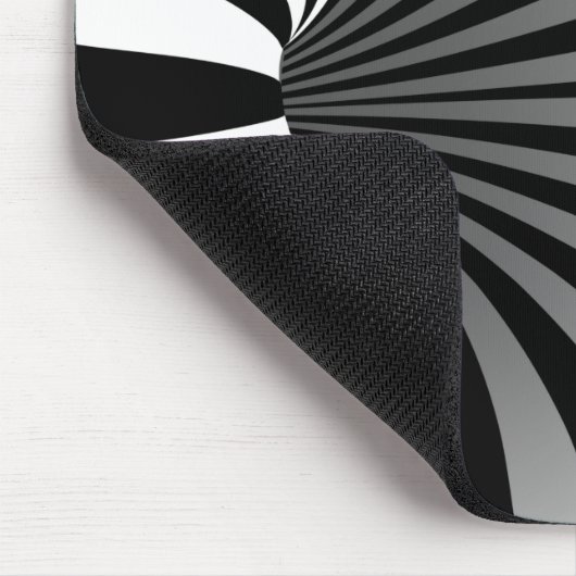 Hypnotische optische Illusion Kurven Mousepad (Ecke)