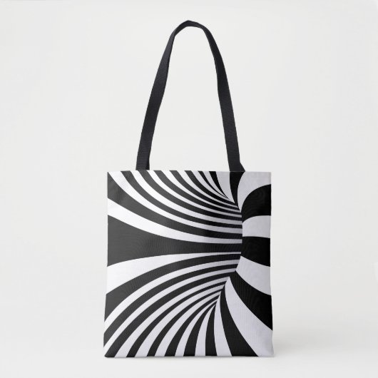 Hypnotische optische Illusion Tasche (Vorderseite)