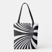 Hypnotische optische Illusion Tasche (Rückseite)