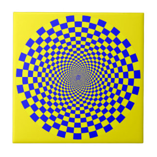 Hypnotische optische Täuschung Fliese