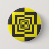 Hypnotische Quadrate Button (Vorderseite)