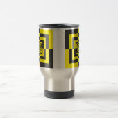 Hypnotische Quadrate Reisebecher (Mittel)