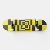 Hypnotische Quadrate Skateboard (Horizontal)