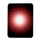Hypnotische Rote Spiralen Magnet (Vertikal)