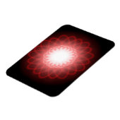 Hypnotische Rote Spiralen Magnet (Linke Seite)