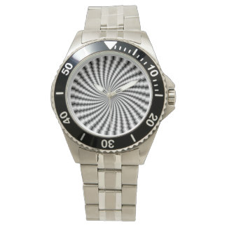 Hypnotische Spirale Armbanduhr