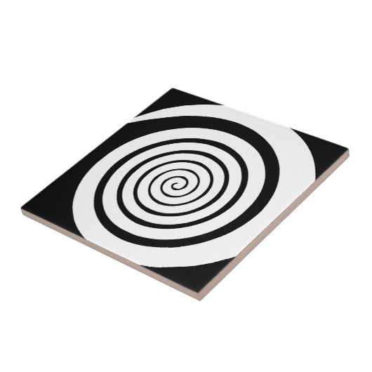 hypnotische Spirale Fliese (Seite)