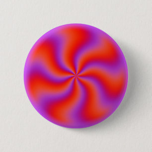 Hypnotische Spirale optische Täuschung lustiges Ne Button