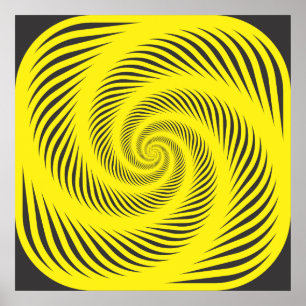 Hypnotische Spirale Poster